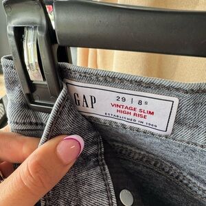 GAP High Rise Gray Jeans